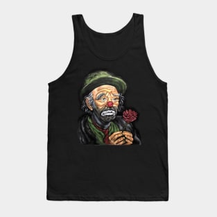 Emmett Kelly Sad Clown Art Tank Top